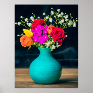 Poster Beau arrangement Fleur Encore Vie