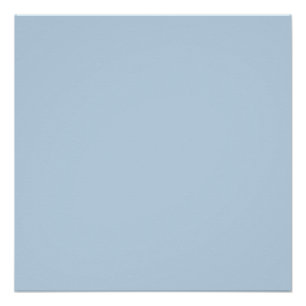 Poster Beau bleu (couleur solide)