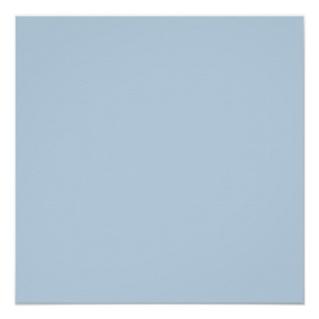 Poster Beau bleu (couleur solide) (Devant)