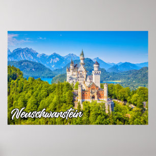 Poster Beau Château de Neuschwanstein, Allemagne