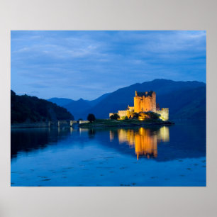 Poster Beau château d'Eileen Donan à Dornie occidental