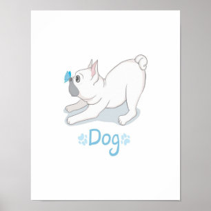 Poster Beau Chien À Beurre Français
