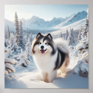 Poster Beau chien Yakutian Laika