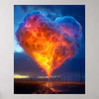 Beau coeur nuageux