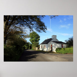 Poster Beau cottage irlandais