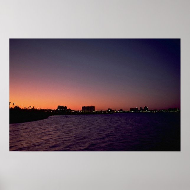 Poster Beau coucher de soleil : Corpus Christi, crépuscul (Devant)