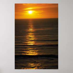 Poster Beau coucher du soleil : Encintas du Swami, la