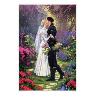 Poster Beau Couple dans le Parc