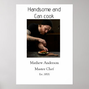 Poster Beau et peut cuisiner ajouter nom master chef date