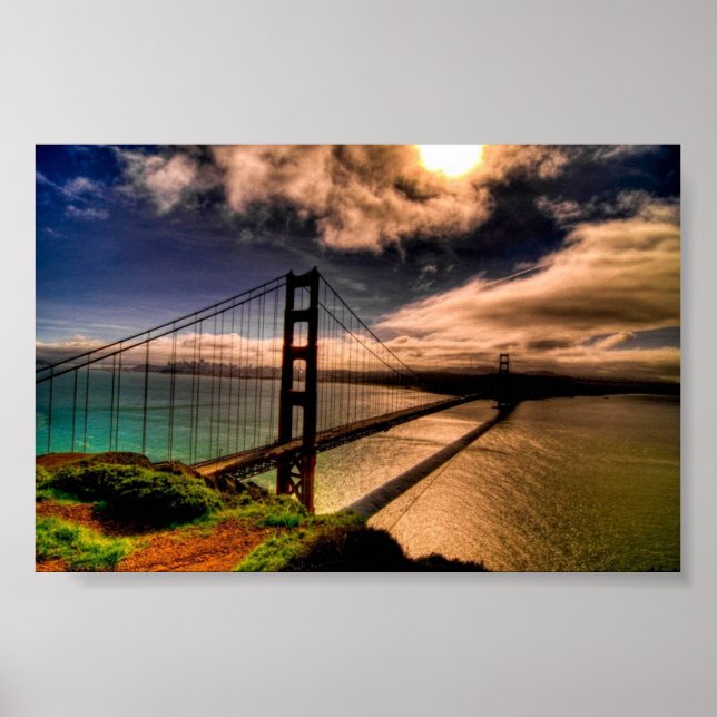Poster Beau Golden Gate Bridge (Devant)