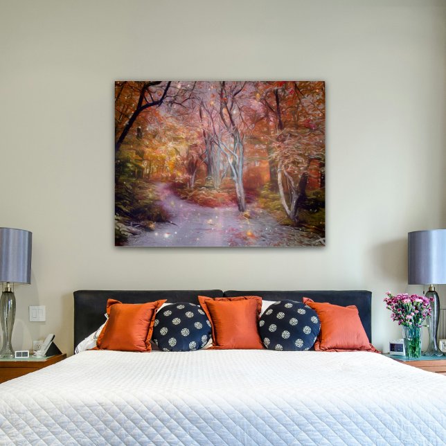 Poster Beau Imaginaire d'automne Art Forest Path (Créateur téléchargé)