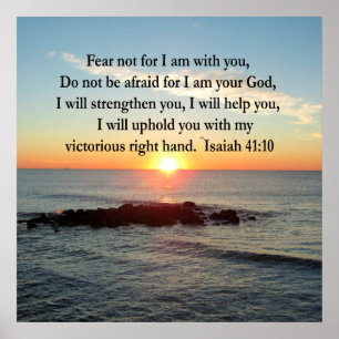 POSTER BEAU ISAIAH 41:10 SCELER