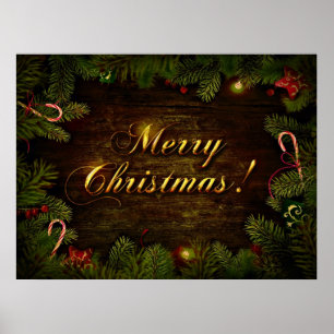 Poster Beau Joyeux Noël
