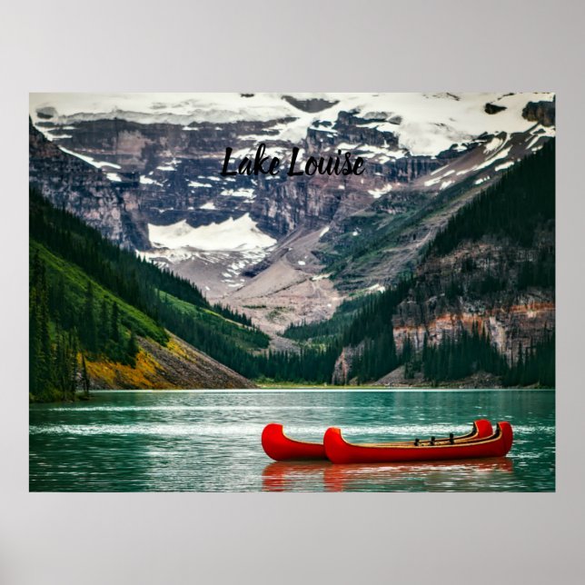 Poster Beau Lac Louise, Canada (Devant)