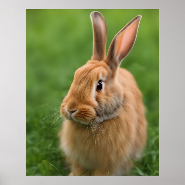 Poster Beau lapin (Devant)