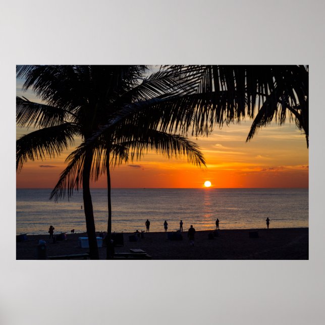 Poster Beau lever de soleil (Devant)