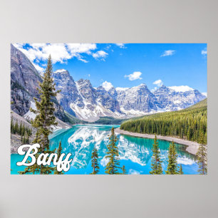 Poster Beau parc national Banff, Alberta, Canada