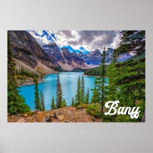 Poster Beau parc national Banff, Alberta, Canada