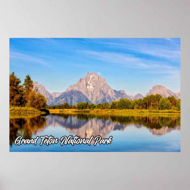 Poster Beau Parc national de Grand Teton, Wyoming (Devant)
