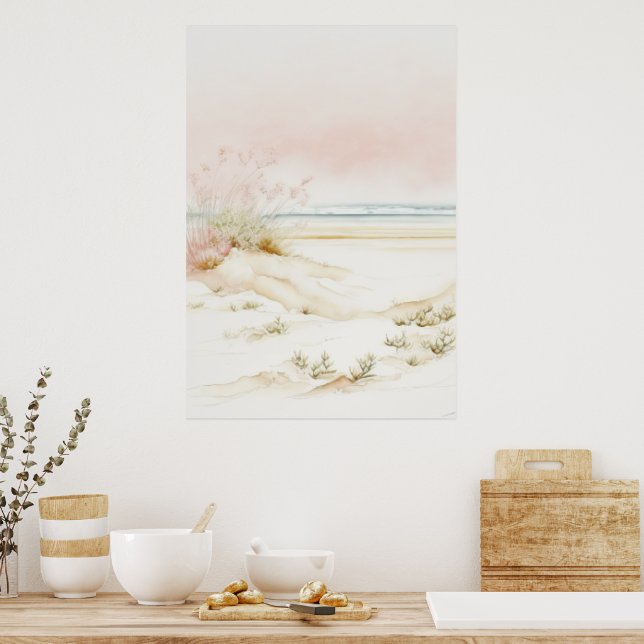 Poster Beau paysage pastel (Cuisine)