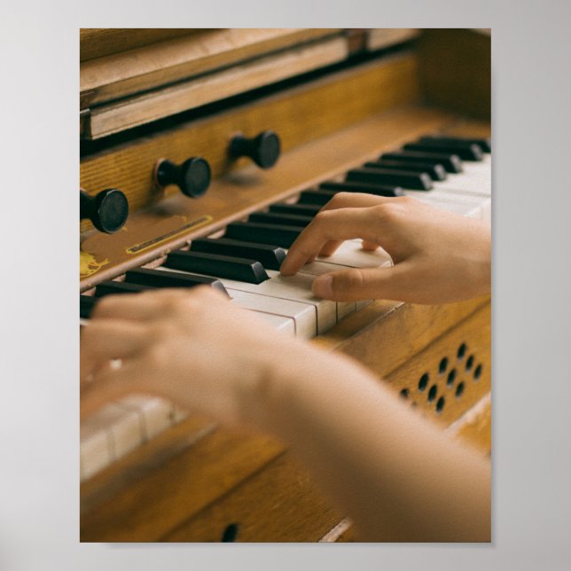 Poster Beau piano (Devant)