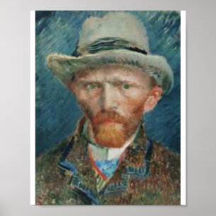 Poster Beau portrait de Van Gogh