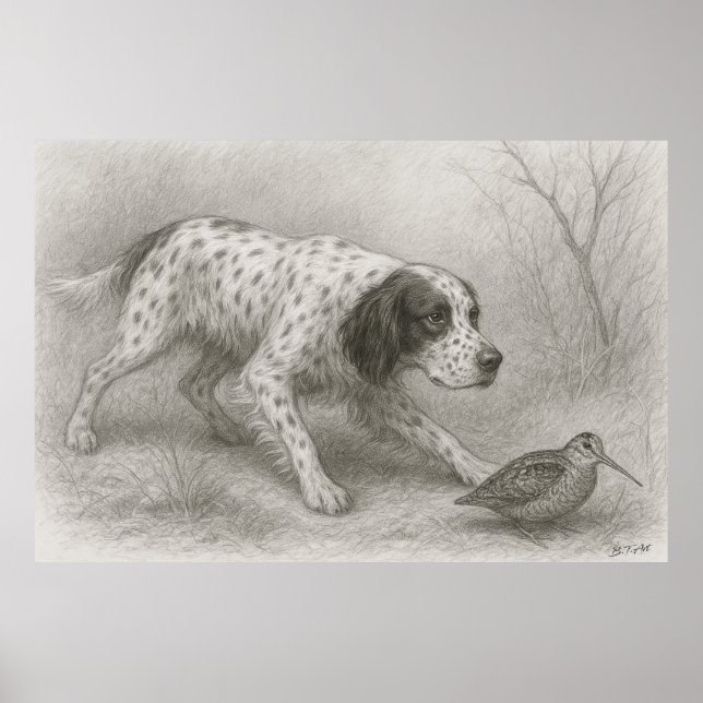 Poster Beau Setter, Art (Devant)