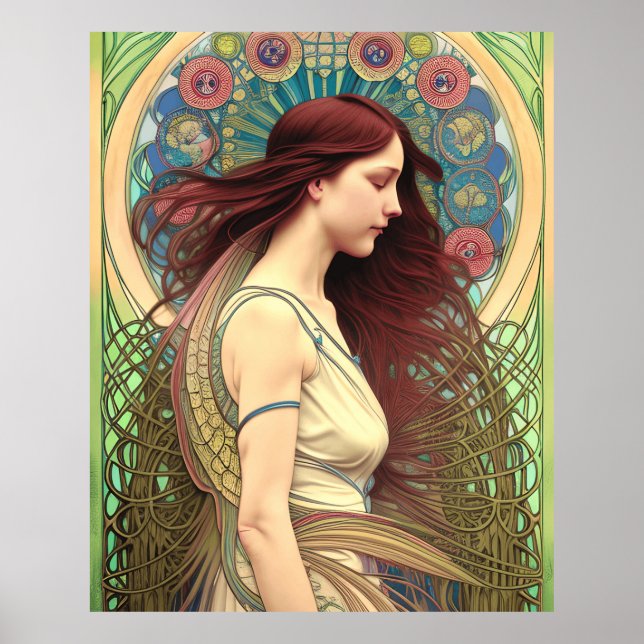 Poster Beau style Art Nouveau (Devant)