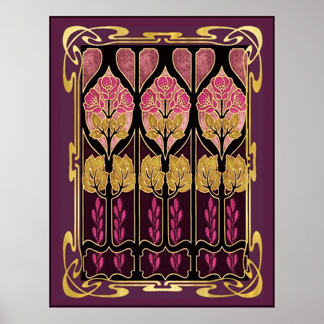 Poster Beau Style Art Nouveau (Devant)
