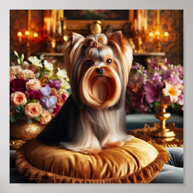 Poster Beau Yorkshire Terrier (Devant)