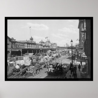 Poster Beaucoup d'affaires sur West Street à New York 190