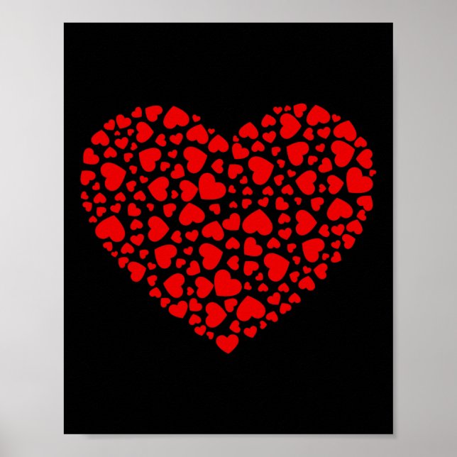 Poster Beaucoup de Coeurs Saint-Valentin Garçons Filles E (Devant)