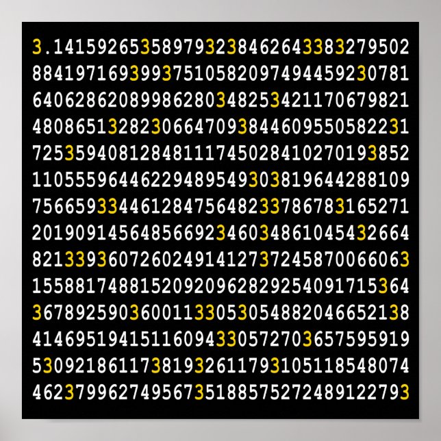 Poster Beaucoup de Pi Jaune 3 (Devant)