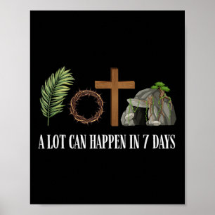 Poster Beaucoup Peuvent Se Passer En 7 Jours Joyeux Pâque