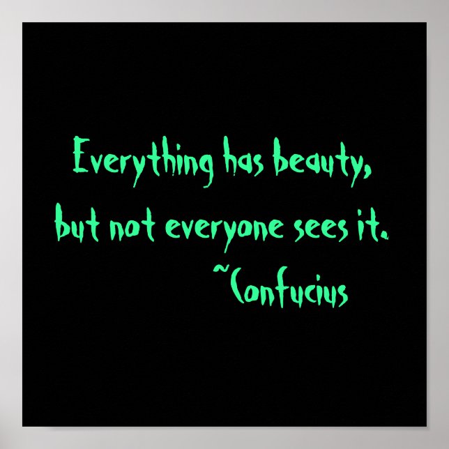 Poster Beauté (Devant)