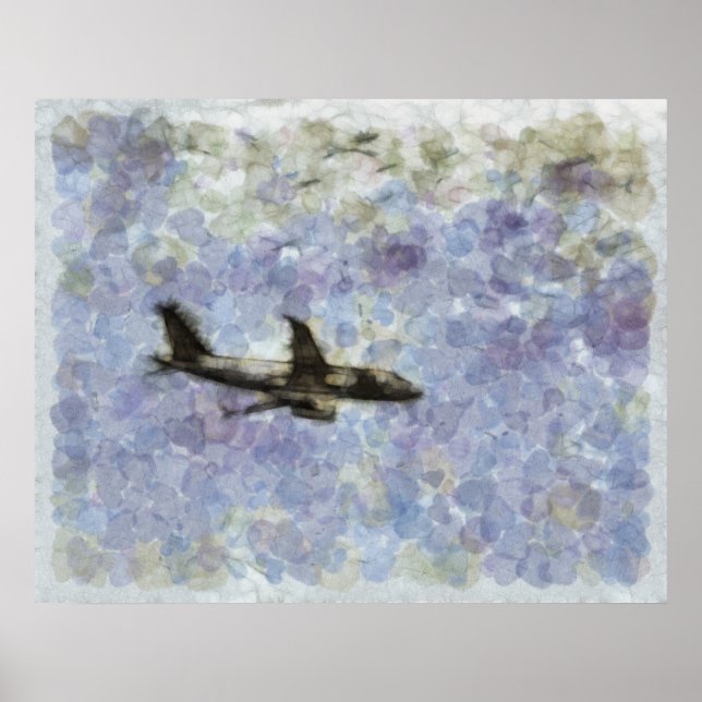 Poster Beauté au-dessus... Jet Dans Le Ciel.. (Devant)
