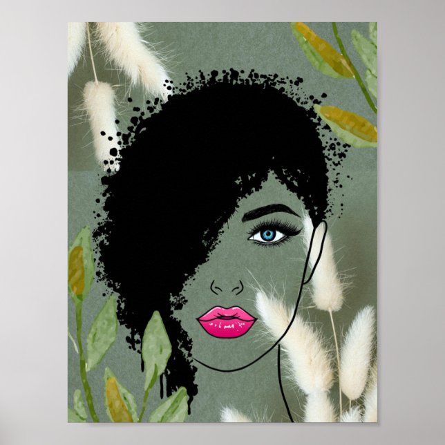 Poster Beauté Botanique Audacieuse (Devant)