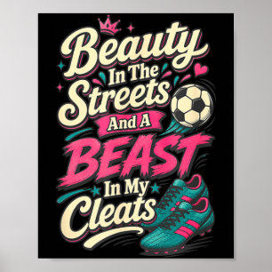 Poster Beauté dans les crampons de football