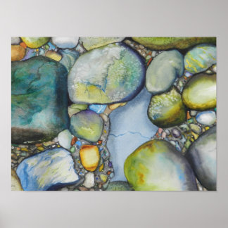 Poster Beauté dans River Rocks