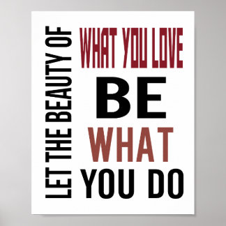 Poster Beauté de (taille standard du cadre photo)