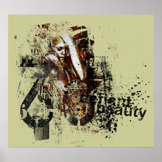 Poster beauté défiant (Devant)