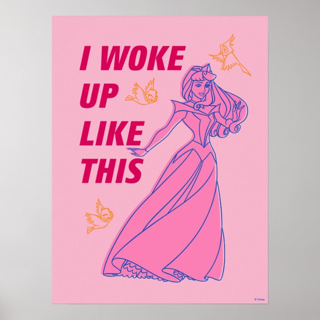 Poster Beauté Dormante "Je Me Suis Réveillé Comme Ça" (Devant)