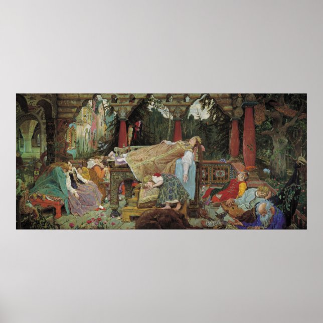 Poster Beauté dormante par Viktor Vasnetsov (Devant)