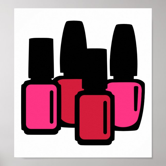 Poster Beauté du vernis à ongles (Devant)