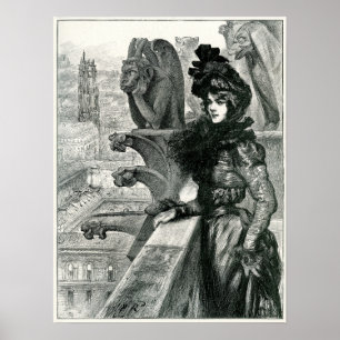 Poster Beauté entre les diables, Notre Dame, Paris