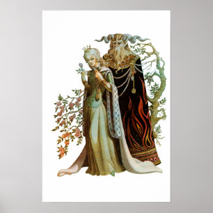 Poster Beauté et bête Imprimer