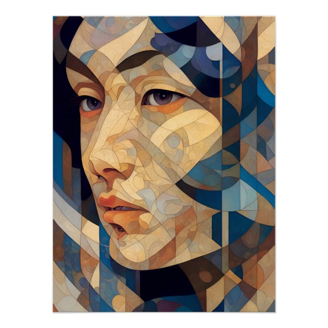 Poster Beauté mosaïque (Devant)