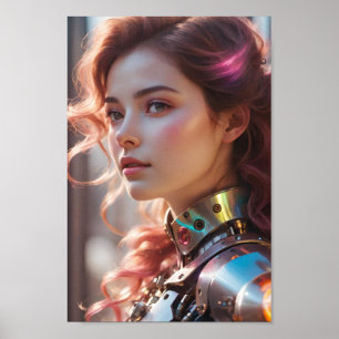 Poster Beauté naturelle et Attire robotique