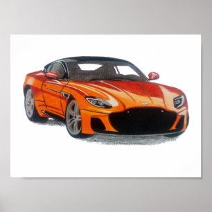 Poster Beauté orange