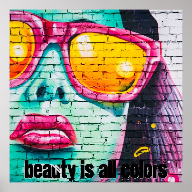 Poster Beauté pour toutes les couleurs (Devant)